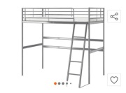 Sprzedam łóżko piętowe metalowe Ikea białe 