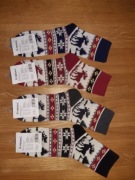 4 pary -rozmiar 43/46 Skarpetki Świąteczne Bawełniane Męskie 