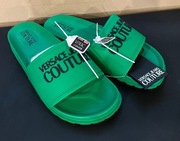 Klapki zielone Versace Jeans Couture 