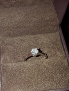 PIERŚCIONEK ZARĘCZYNOWY ZŁOTY JEDYNY W.KRUK