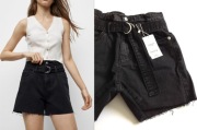 MANGO szorty | spodenki jeansowe | paperbag | denim | 168