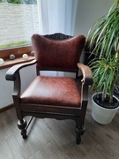 Zestaw Stylowy fotel I dwa krzesła. Skóra  Dubai.