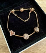Pandora essence bransoletka i charmsy edycja limitowana rose gold