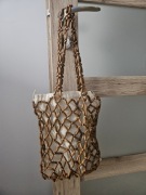 Torebka boho, drewniane koraliki