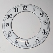 144.TARCZA ZEGARA 14,5 CM, PIERŚCIEŃ GODZINOWY /EMALIA/  