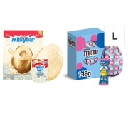 Milkybar Cookie M&M's jajka czekoladowe 236g+149g WIELKANOC