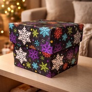 Pudełko kartonik ozdobny dekoracja świąteczna do przechowywania świąteczny