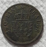 Prusy Wilhelm I Hohenzolern 3 fenigi pfenninge 1867 A Berlin KM# 482