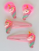 Zestaw do włosów komplet spinki spineczki frotki gumki Unicorn Jednorożec