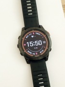 Zegarek Garmin Fenix 7 Pro Solar czarny z czarnym paskiem