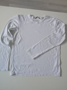 H&M koszulka biała z długim rękawem r 146-152