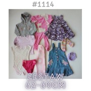 Paka zestaw dla dziewczynki 62-68cm 3-6miesiecy
