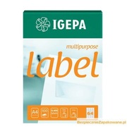 Etykiety samoprzylepne A4 48,3x16,9 mm IGEPA, do drukarki