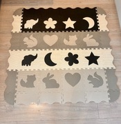 Mata edukacyjna z puzzli piankowych/kojec 4fizjo XL