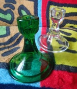 Świeczniki zielony i bezbarwny 