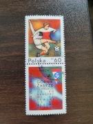 Górnik Zabrze 2 znaczki Puchar Zdobywców Pucharów 1970 r. Man. City Roma 