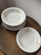 zestaw serwis obiadowy 10 talerzy Chodzież głębokie i płaskie vintage PRL