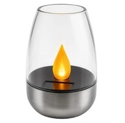 ZNICZ SOLARNY LED ŚWIECZKA ŚWIECA SENSOR ZMIERZCHU METALOWY WKŁAD DO ZNICZY