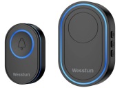 Bezprzewodowy dzwonek do drzwi, wodoodporny zestaw z wtyczką IP67