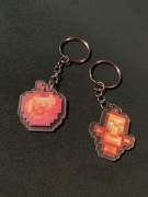 2 x Unikatowy Breloczek Brelok Do Kluczy Minecraft Totem of Undying Jabłko