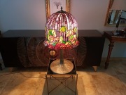 Unikalna duża lampa stołowa Tiffany ' drzewko '