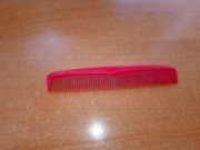 Grzebień do włosów grzebyk czerwony 14cm PRL Steelon