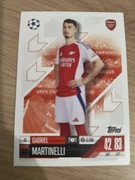 Karta match attax 2024/2025 topps Arsenal Gabriel Martinelli nr 43