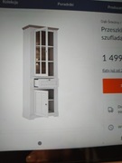 Oszklona witryna z szafką.Kolekcja iloppa Forte.