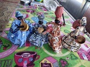 Kolekcja lalek folklor afrykański.