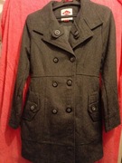 Lee Cooper: szary wełniany płaszcz damski 36