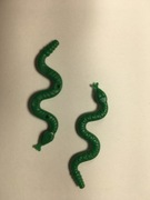 LEGO wąż zielony z dziurkami