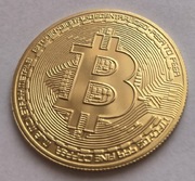 Rzeton z Kasyna Pamiątka Las Vegas Medal BITCOIN Magnes 2stronny na lodówkę