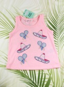 nowa koszulka różowy top Pepco 74cm 6-9 miesięcy