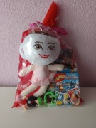 Zestaw prezentowy italian brainrot maskotka klocki uno brelok 