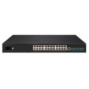 Switch Planet 24x Gigabit PoE++ + 4x 10G SFP+ | 450W | Dante/NDI