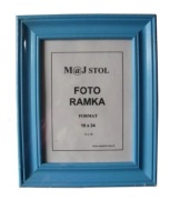 Ramka drewniana niebieska 18x24