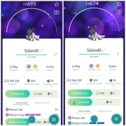 Pokémon GO – Shiny Zestaw | Wymiana | Shiny Salandit ( Male Female )