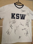 Koszulka z autografami zawodników KSW 105 licytacja na Cancer Fighters