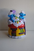 Smerf smerfy domek stara gumowa figurka Smerfy dekoracja PEYO 1997