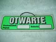 TABLICA INFORMACYJNA 2-str - OTWARTE-ZAMKNIĘTE