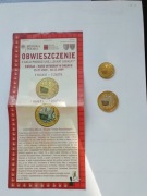 3 i 7 białek reksio wraz z folderem dukat lokalny z Bielska bialej