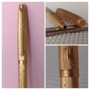 Kolekcjonerski długopis Parker 75 Place Vendome Perlé vintage pozłacany