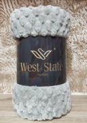 Koc 200x220 Szary Jasny 