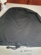 czarny gruby pokrowiec worek na kask narciarski XL/ XXL dzianina dresowa 