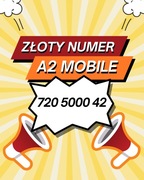 720 5000 42 starter a2mobile ZŁOTY ŁATWY PROSTY NUMER KARTA PREPAID SIM