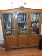 Komoda witryna z szybami drewniana