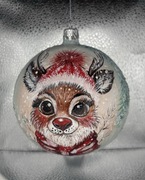 Bombka choinkowa ręcznie malowana 