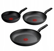 Zestaw patelni Tefal Dark Essential 3 elementy indukcja 20/24/28 cm