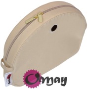 Organizer Obag MOON LIGHT naturalny – beżowy złoto 1 kieszeń OMAY Handmade