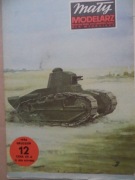 Model kartonowy czołgu Renault R17, skala 1:25, MM nr 12/86